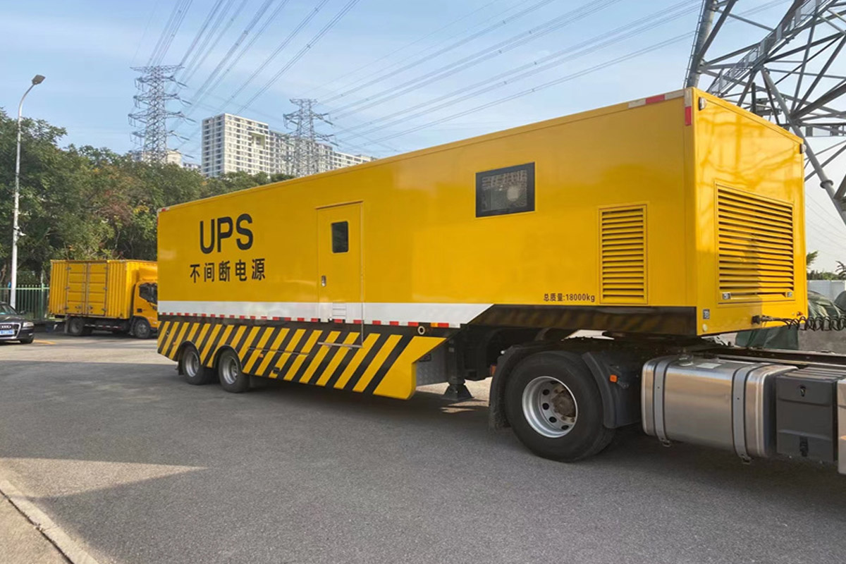 港南发电机租赁施工现场